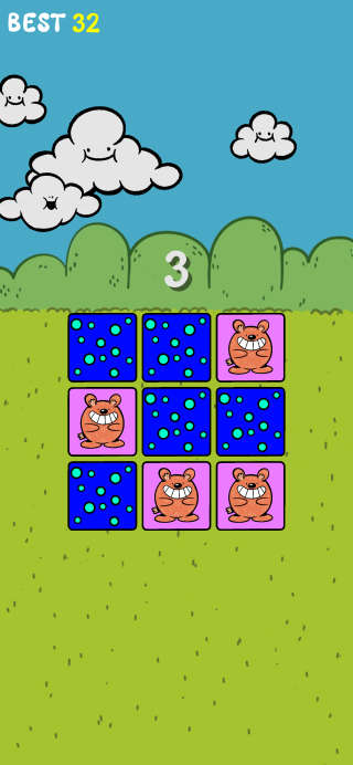 Fluff's Happy Match Card Memory Game