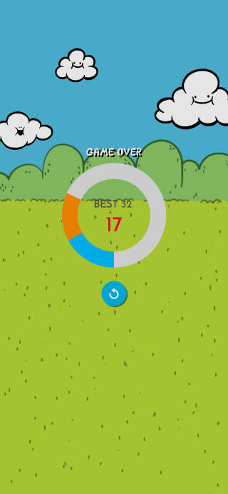 Fluff's Happy Match Score Screen